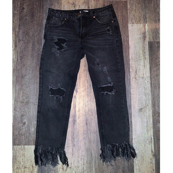 Vestique black fringe jeans - Picture 2 of 4